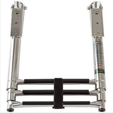 *#Best Price 3 Step Telescoping Folding Ladder Platform Boarding Swim For Boat Marine *#Best Price 3 Step Telescoping Folding Ladder Platform Boarding Swim For Boat Marine