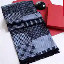 Fashion Cashmere Scarf Men Plaid Patchwork Echarpes Foulards Youth font b Tartan b font Double Layer