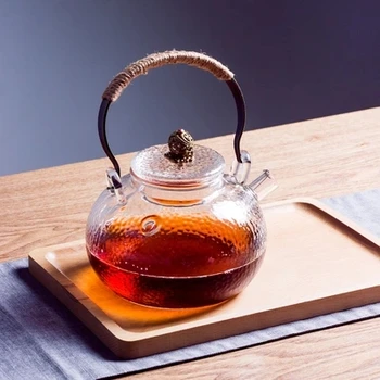

Glass teapot pot kettle single resistant glass teapot Heating