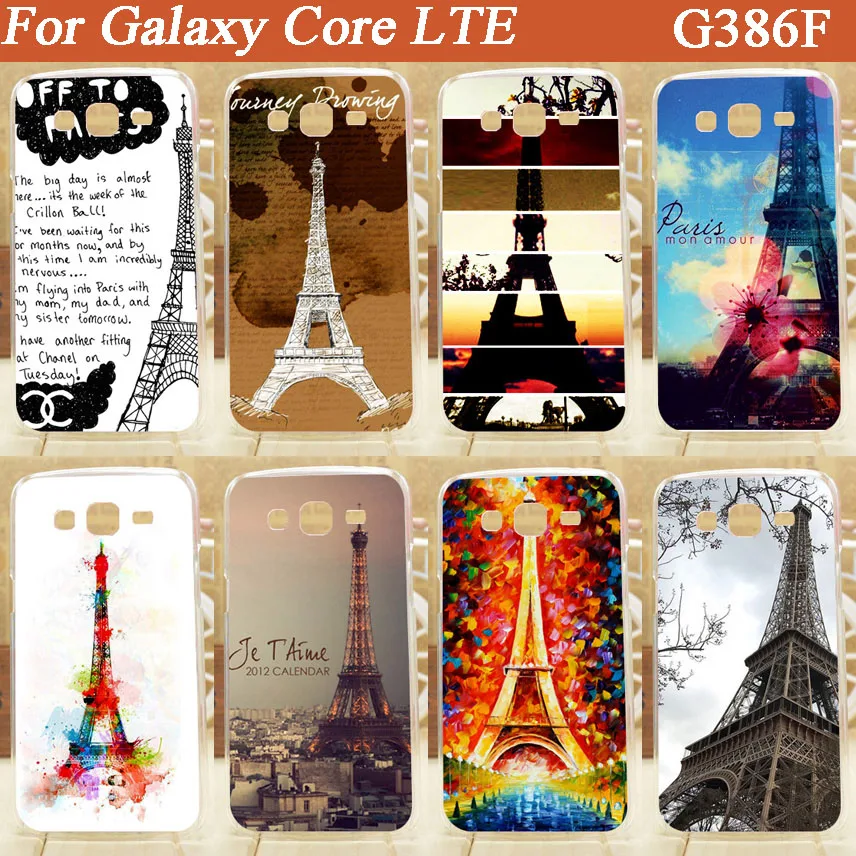 Чехол подставка с 25 узорами для Samsung Galaxy Core LTE 4G чехол телефона красивыми цветами
