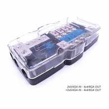 

Good Quality 12V Multi Functional Car Audio 60A AFS MINI ANL 4 Way Fuse Holder Distribution Block with LED Indicator