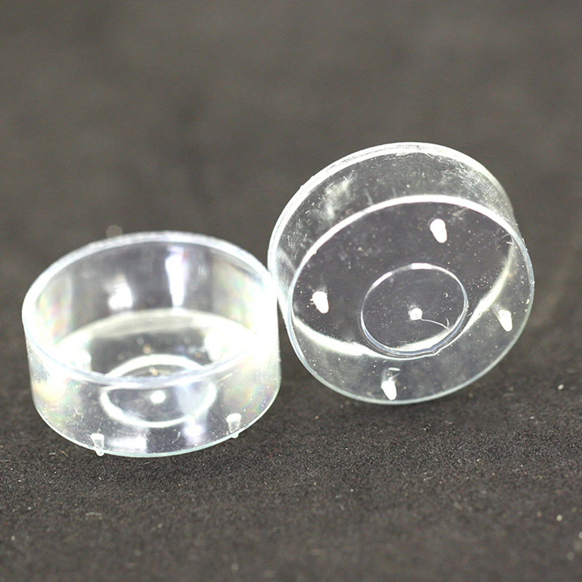 100 Pcs Wax Plastic Wax Clear Cup In Clear Color Small Cylinder Decorative Supplies