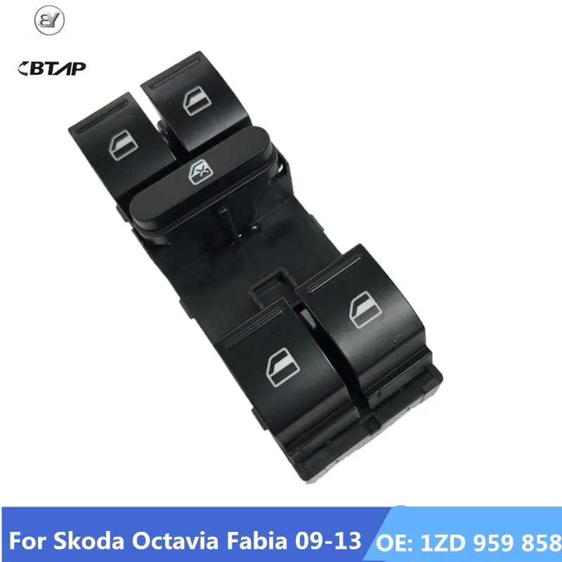 BTAP New Drive Side Power Window Control Switch For Skoda Octavia Fabia