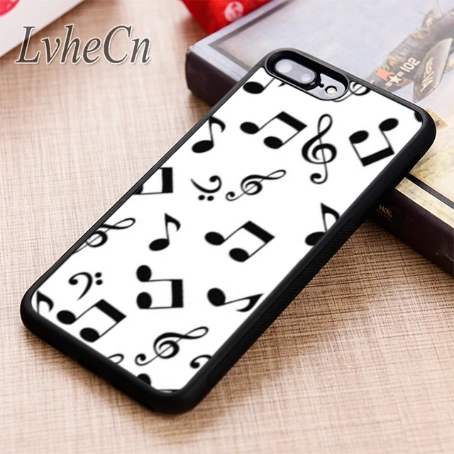 LvheCn чехол для телефона с музыкальными нотами iPhone 5 6 6s 7 8 plus X XR XS max 11 12 Pro Samsung Galaxy S7