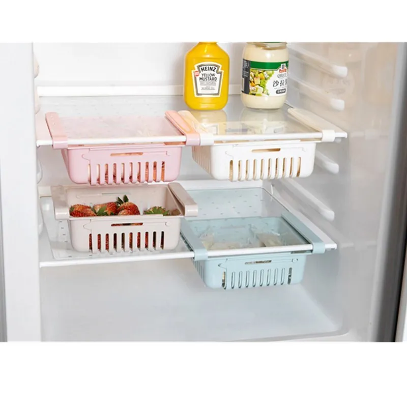 Ящик для хранения холодильника, кухонный стеллаж для хранения, органайзер для кухни, органайзер для кухонных принадлежностей, полка хранения