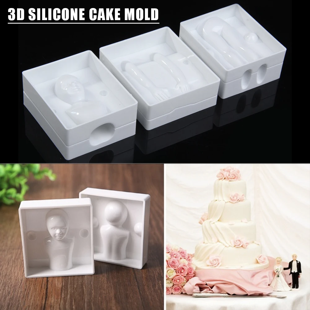 3D форма для торта в форме человека, форма для сахарных конфет, формы для шоколада, помадки, инструменты для украшения человеческого тела, для торта, свадебного торжества