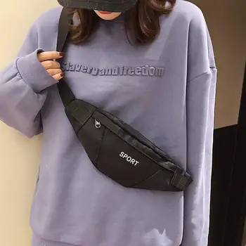 

Unisex Fanny Pack Sport Sling Chest Shoulder Waist Bag Running Workout Pocket
