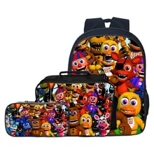 Горячие игры Five Nights at Freddys мальчик девочка школьная сумка для женщин Bagpack школьная сумка для подростков холст мужчин студент рюкзак подарки