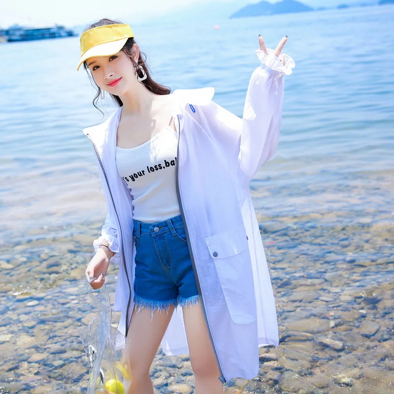  Clothes Girls Long 2019 Thin Ventilation Sunscreen Serve Defence Ultraviolet Rays Loose Coat Bts Sw