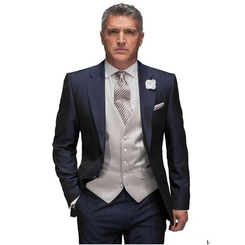 

Costume New Design Tuxedos latest coat pant design Wedding Suit Man Suits Bridegroom Two Buttons ( Jacket+Pants+Tie +Vest) A035