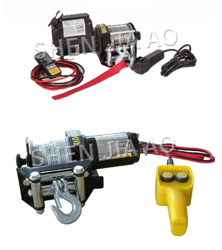P2000-1 Self-rescue электрическая лебедка 2000 lbs 12 вольт электролебедка внедорожный автомобиль электрическая лебедка прямые продажи с фабрики