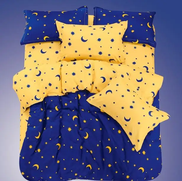 Home Textile Bedding Sets Polyester/Cotton Children Moon and stars