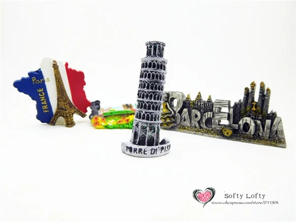 Leaning Tower of Pisa Tourist Souvenir Fridge Magnet - 1