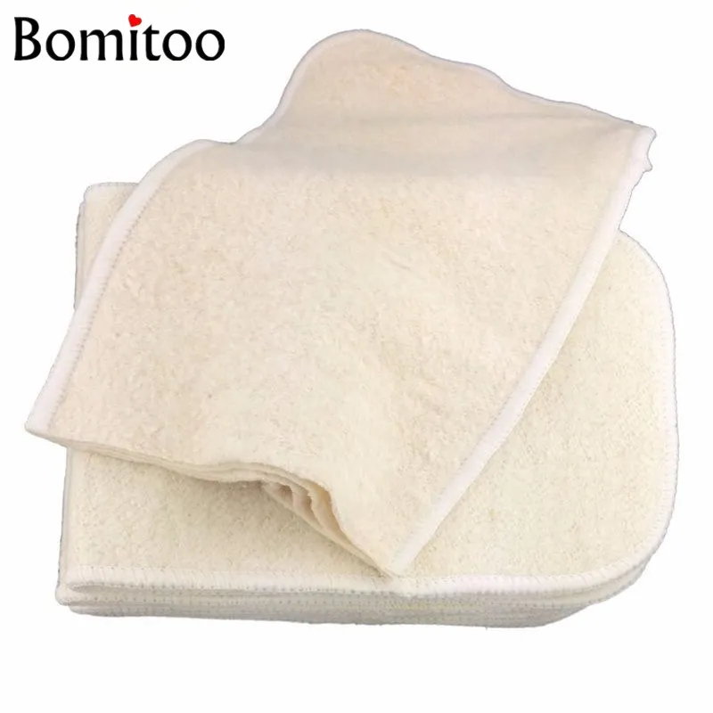 [Mumsbest 10 piezas cáñamo algodón INSERTAR + 10 piezas bambú insertar bebé pañales de tela pañal y cáñamo de algodón orgánico de - 4