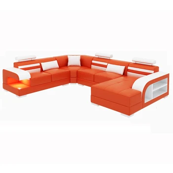 

Cbmmart modern 100% genuine leather sofa set