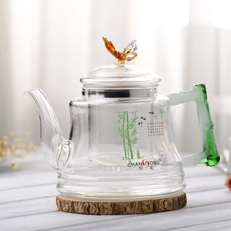 

Heat resistant glass Special pot boil tea dedicated cooker glass pot kettle Steam tea pot Boil tea ware