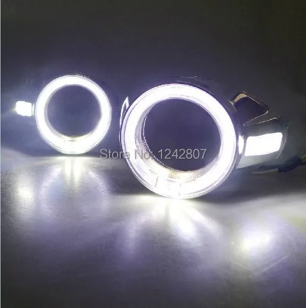 

Free Shipping Car Auto LED DRL Foglight lamp LED daytime running light with fog lamp cover for 2012~2014 Focus III/Focus 3