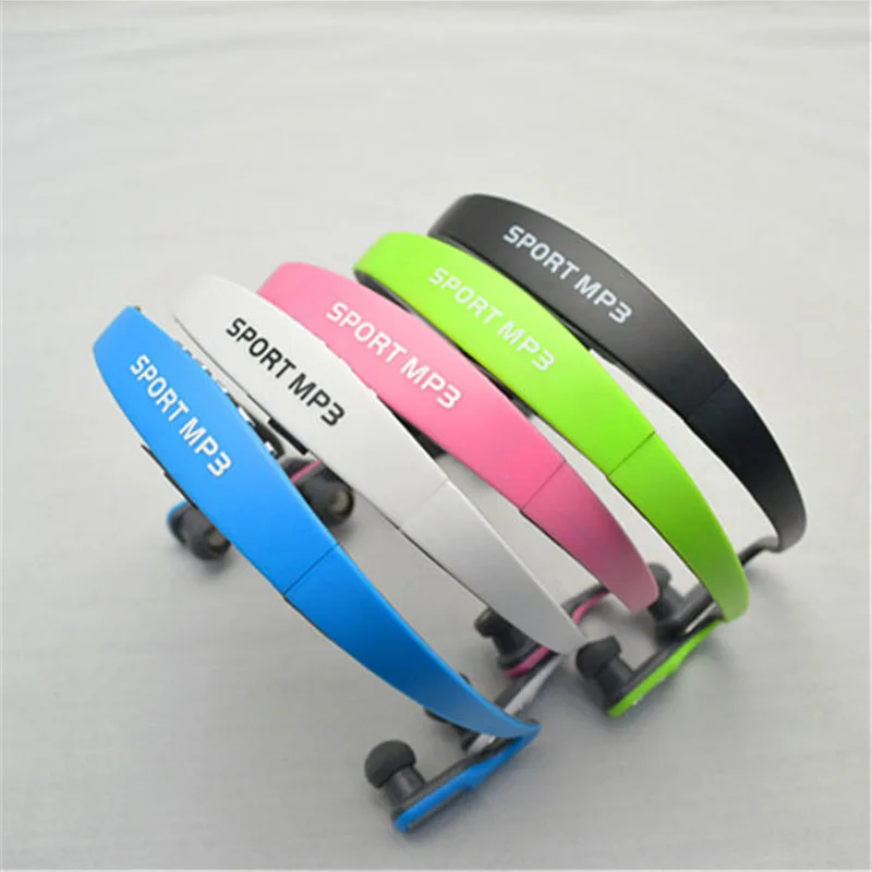 

Sport MP3 Player Wireless Headset Headphones Music Player Neckband Headset Support Micro SD/TF Card + FM Radio