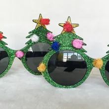 Солнцезащитные очки с рождественской елкой Новинка Рождественская Пышная юбка-американка с праздничные солнцезащитные очки 20 шт./лот