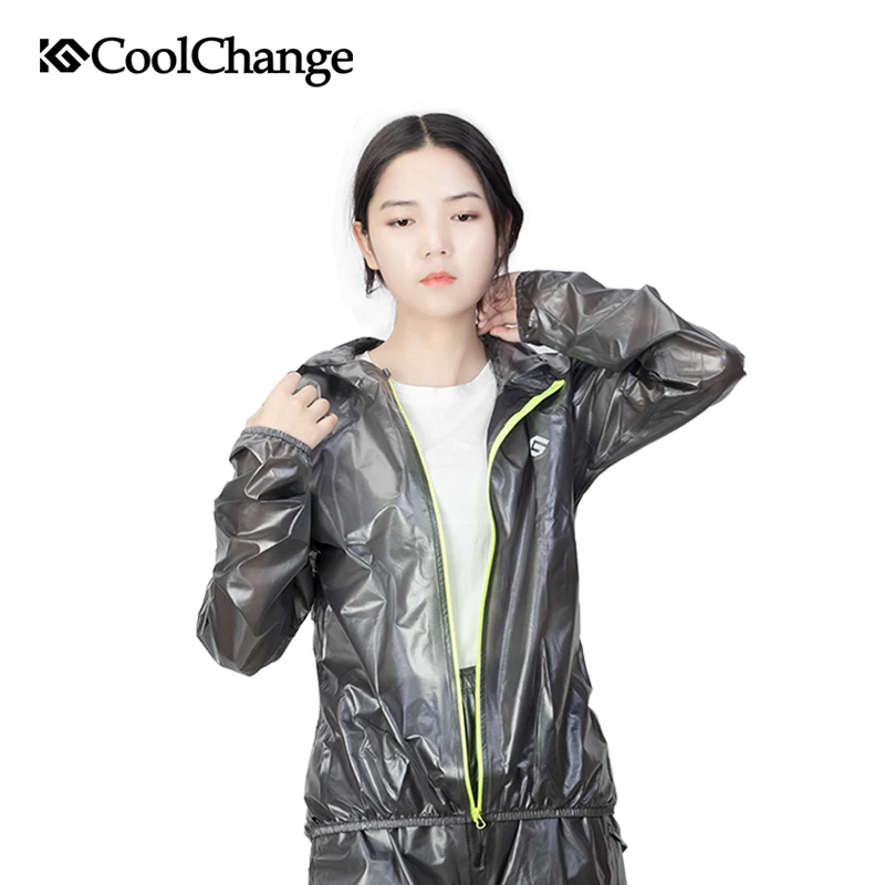 

CoolChange Cycling Jerseys Waterproof Windbreaker Quick Dry MTB Bicycle Rain Clothing TPU Multi Function Unisex Cycling Raincoat