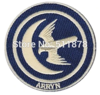 

3" Game of Thrones House Arryn Movie TV Series Cosplay Embroidered Emblem iron on patch Baseball Cap Badge