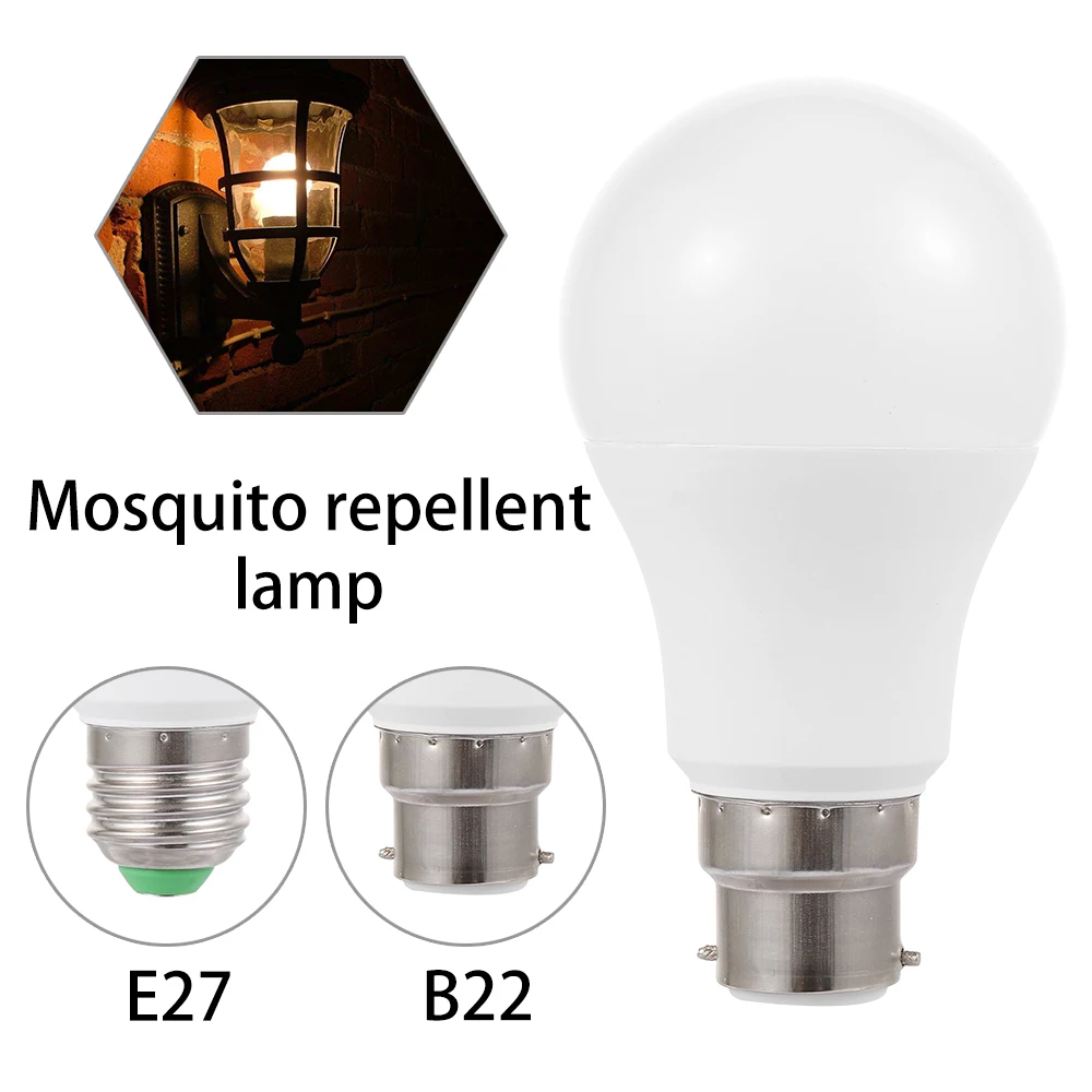 1Pcs E27/B22 LED Mosquito Killer Bulb AC85-265V LED Bulb For Home Lighting Lamp Insect Anti Mosquito Repeller Light