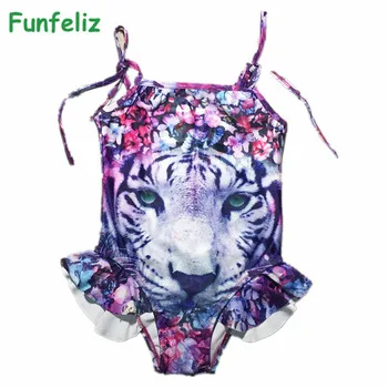Girls Swimsuit one-piece swimsuit for Kids Girl Swimming Suit Character Animal Swimwear for Children Swimming Clothes 3-10T