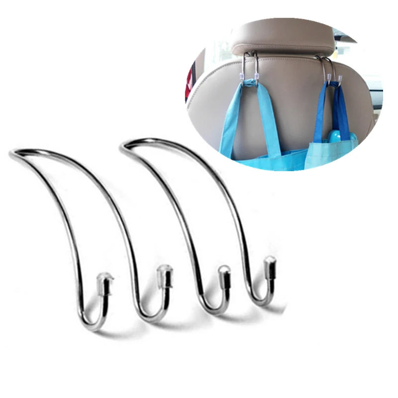 

Clips Automotive Metal Car Seat Hook Auto Headrest Hanger Bag Holder for Car Bag Purse Cloth Grocery Storage Auto Fastener