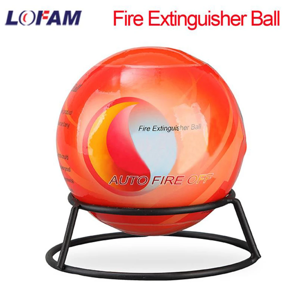 

LOFAM Fire Ball Automatic Fire Extinguisher Ball With Wall Mounting Bracket Fire Suppression Device 11 Diameter 0.5KG