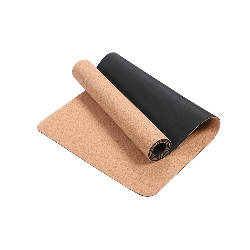 Cork yoga mat. коврик для йоги из натуральной пробки 183x68x5 мм нескользящее. пробковый коврик. коврик пробковый резиновый. пробковый коврик для фитнеса.