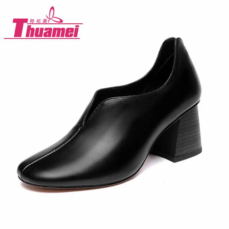 

New Fashion 7cm Hoof Heels Glitter Shoes Women Pumps Women's Shoes Platform Fashion High Heels Women Shoes Black #Y0717769F