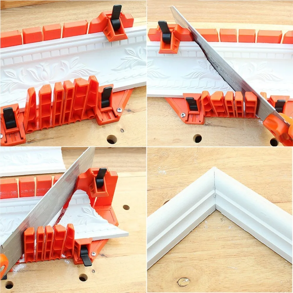 Многоцелевой косой зажим Miter Box разный угол пилы Регулируемый Backsaw