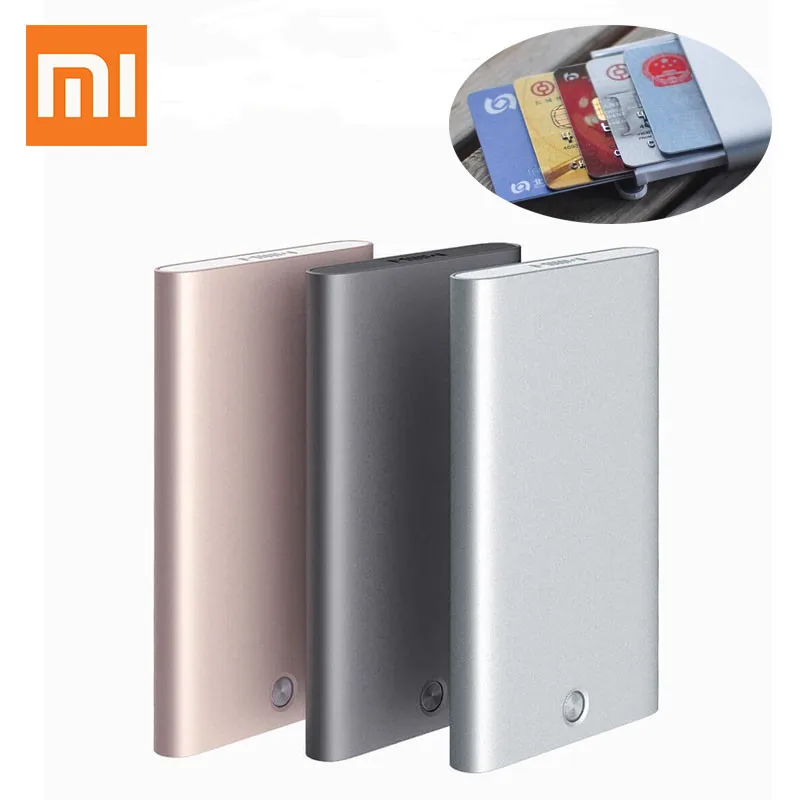 Xiaomi MIIIW Чехол для карт механическая кнопка чехол из алюминиевого сплава кошелек