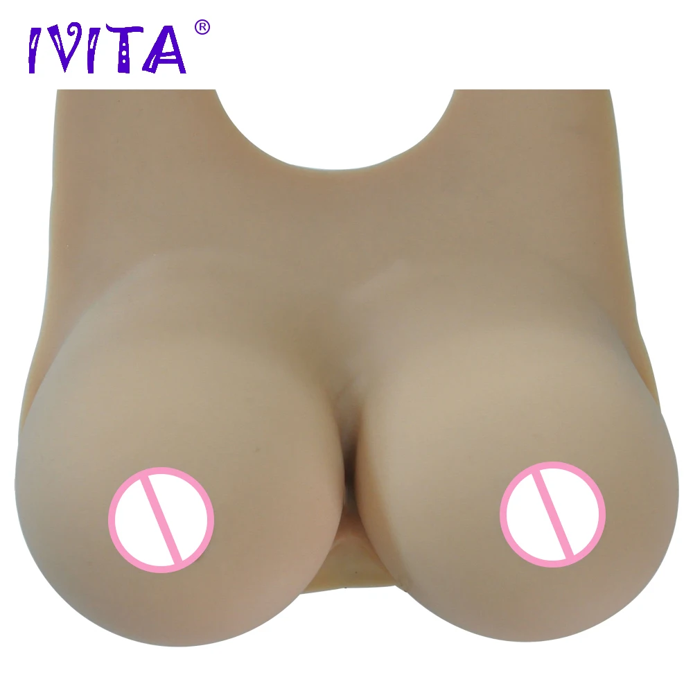 IVITA 4100g Artifical Silicone Breast Forms Fake Boobs False For Transgender Enhancer Drag Queen Shemale |