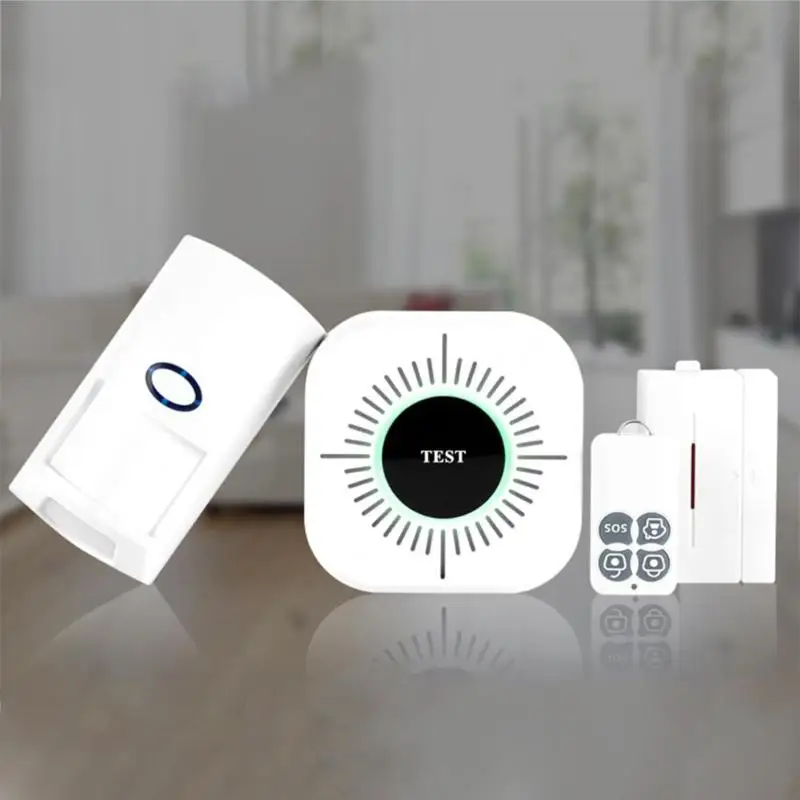 Inteligente WiFi GSM SMS hogar sistema de alarma antirrobo PIR Detector de movimiento APP Sensor de Control alarma Detector de humo alarma nuevo