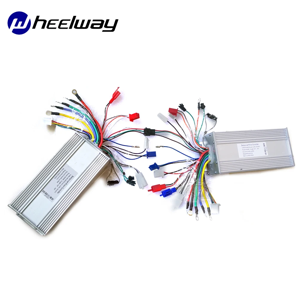 WHEELWAY36V48V 500 Вт 800W1000W параллельный контроллер e набор для преобразования велосипедов для двухприводного двигателя BLDC 2 контроллера с ЖК-дисплеем ebike