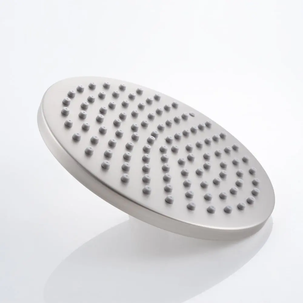 Brushed Nickel ABS plastic Stainless steel Bathroom 8 Inch Shower Head