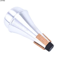 Mute para Trompete Trombetas Mudo De Alumínio Em Linha Reta Para O Instrumento Jazz Prática Iniciante 68*68*135mm