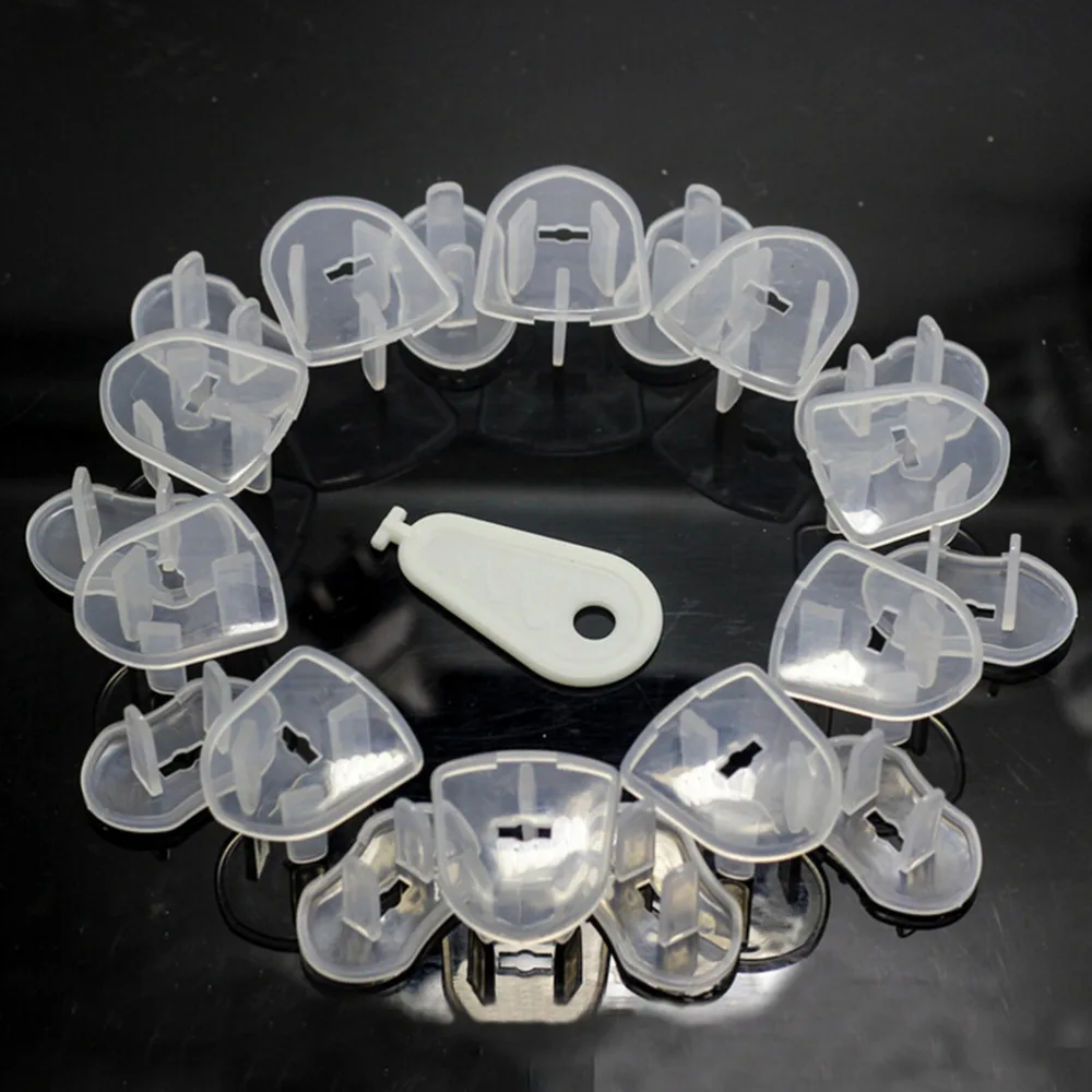 12X Safety Electric Plug Lock Cover Baby Toddlers Infants Child Shock Protectors