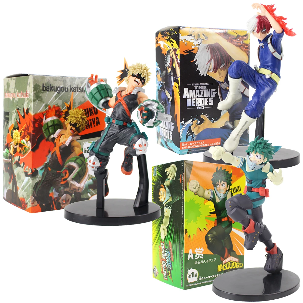 

17cm-20cm 3 style My Hero Academia Figure The Amazing Heroes Figure Toys