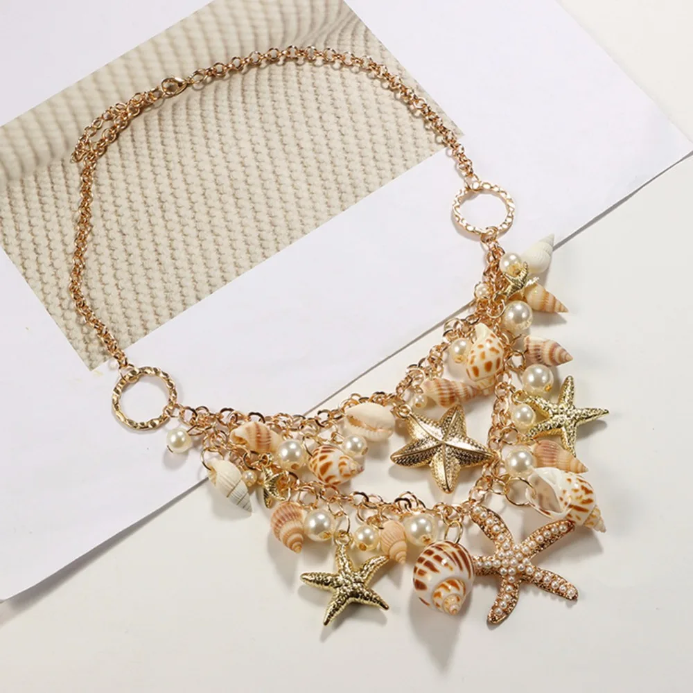 Romantic Beach Jewelry Necklace Fashion Beach Necklace Sea Star
