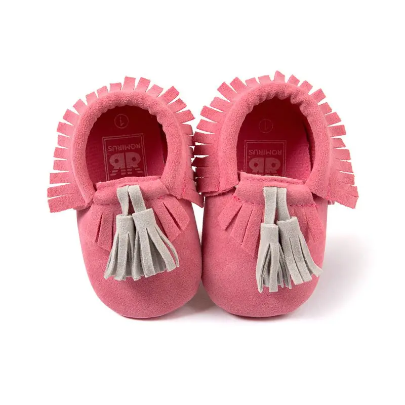Милая детская обувь для малышей младенцев унисекс для девочек и мальчиков мягкие мокасины из искусственной кожи с кисточками - Цвет: as picture
