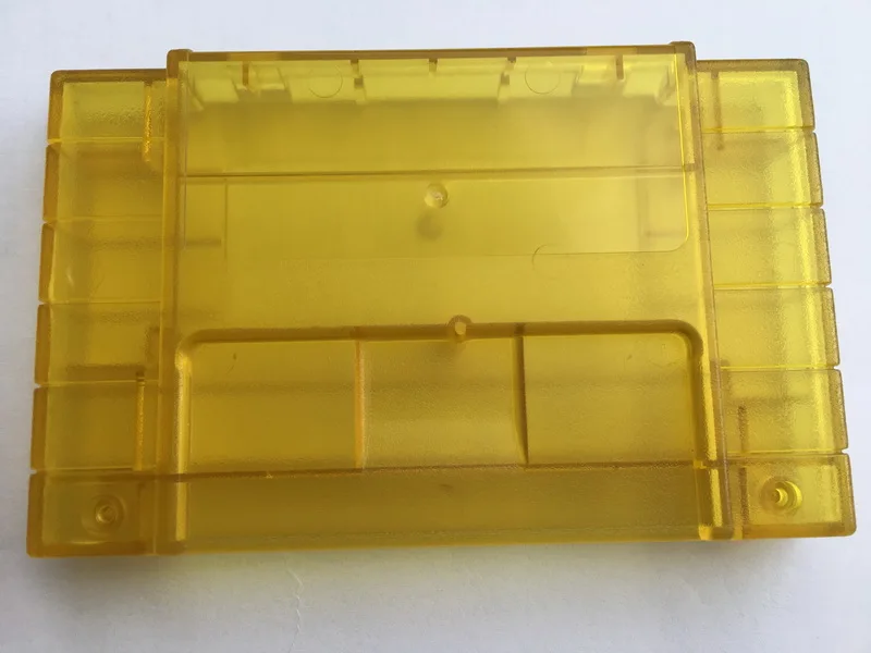 

Replacement game cartridge shell case for SNES US - Transparent Green Red and Transparet yellow