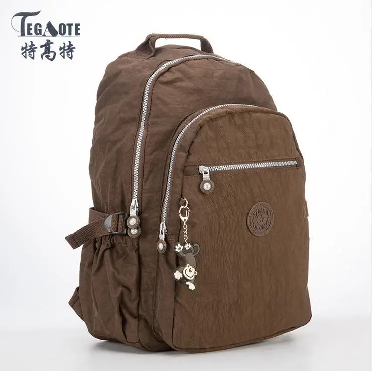 TEGAOTE, женский рюкзак для девочек-подростков, нейлоновые рюкзаки, Mochila Feminina, женский рюкзак для путешествий, школьный рюкзак, сумка для путешествий - Цвет: 9