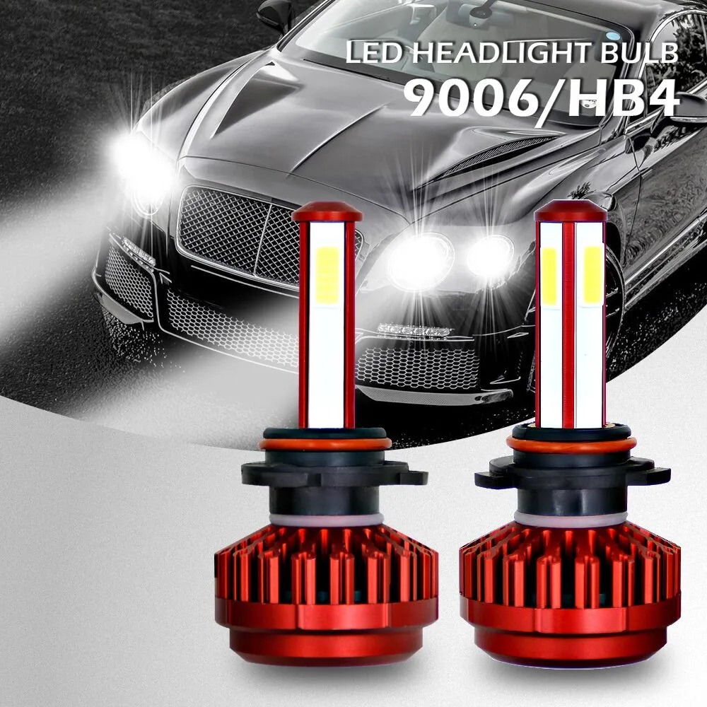 

New Light LED Driving Front Pair 9006/HB4 R7 COB LED Headlight Kit Buls High Beam Low Beam Fog Lamp 6000K 80W 8000LM 2019