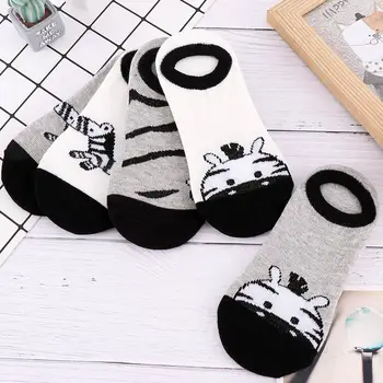 

5 Pair\Lot 2019 Newborn Kids Socks Kawaii Animal Print Socks Cotton Autumn And Winter Children Socks Baby Socks