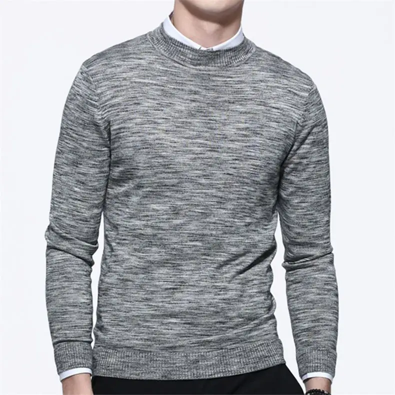 2019 Spring Cotton Sweater Men Pullovers Ugly Polka Dot knit Crew-Neck Sweaters Jumpers Male Knitwear Tops Autumn MuLS Brand 3XL 05