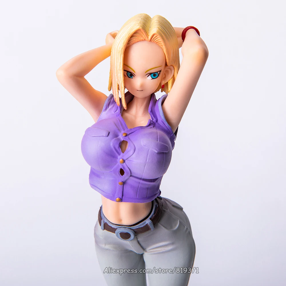 

21cm DragonBall Z Sexy Lazuli Android no.18 Action Figure Toys Collection Doll Gift Dragon Ball Super Girl PVC Model