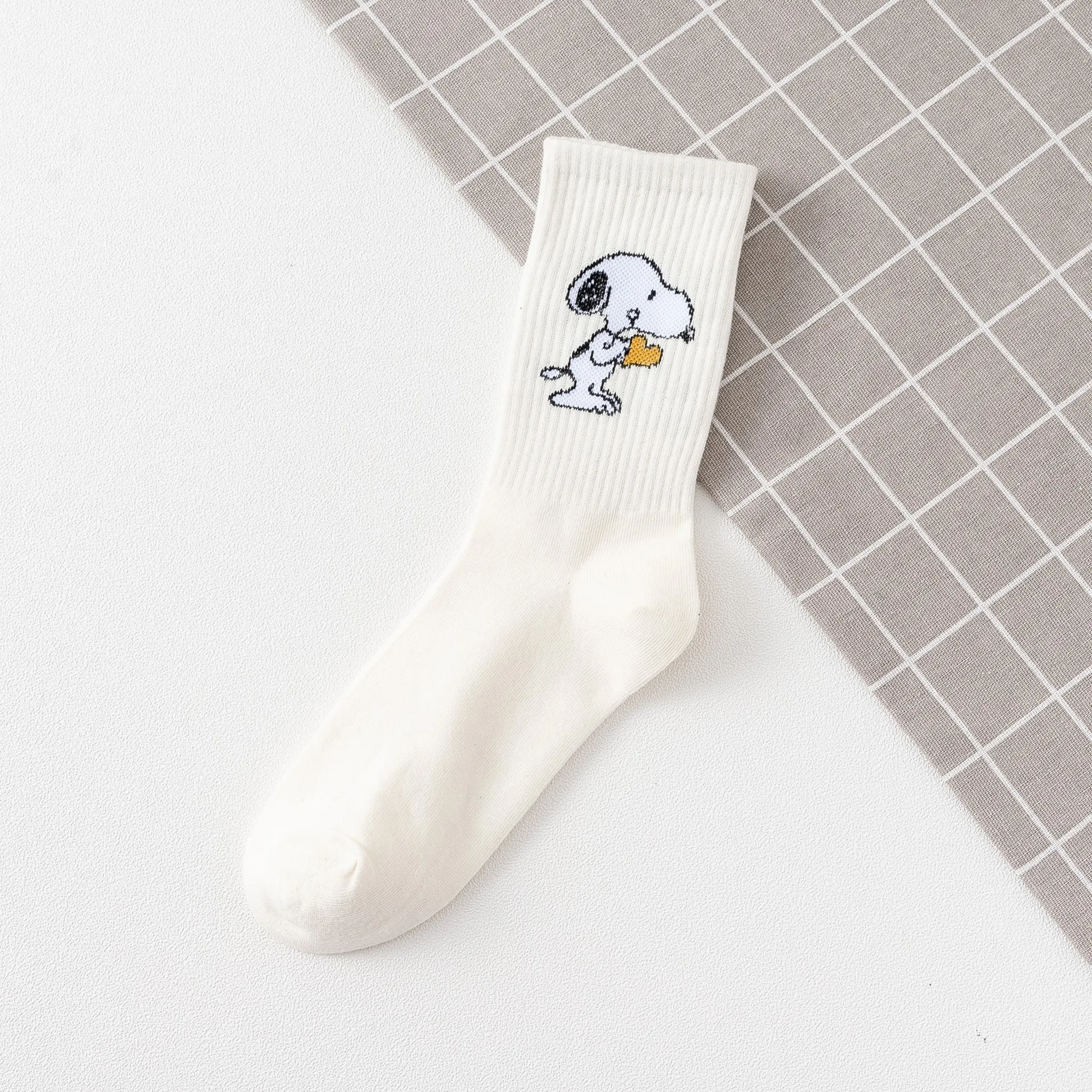 Новое поступление, японские милые носки с героями мультфильмов в стиле Харадзюку, женские Чулочно-носочные изделия, мужские гольфы, кавайные Компрессионные носки с аниме, женские носки с собаками - Цвет: white