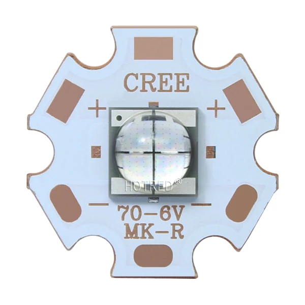 Epi светодиодный s 7070 20 Вт 12 В 6 в светодиодный сменный Cree MKR XHP70 XHP50 светодиодный излучатель холодный белый 6500 к синий светодиодный светильник с 20 мм медной печатной платой - Испускаемый цвет: 6V Blue 20mm Copper